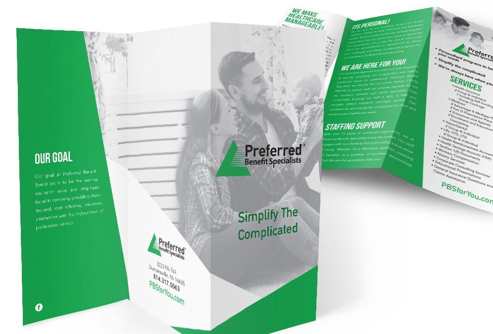 Preferred Benefit Specialist tri-fold brochure